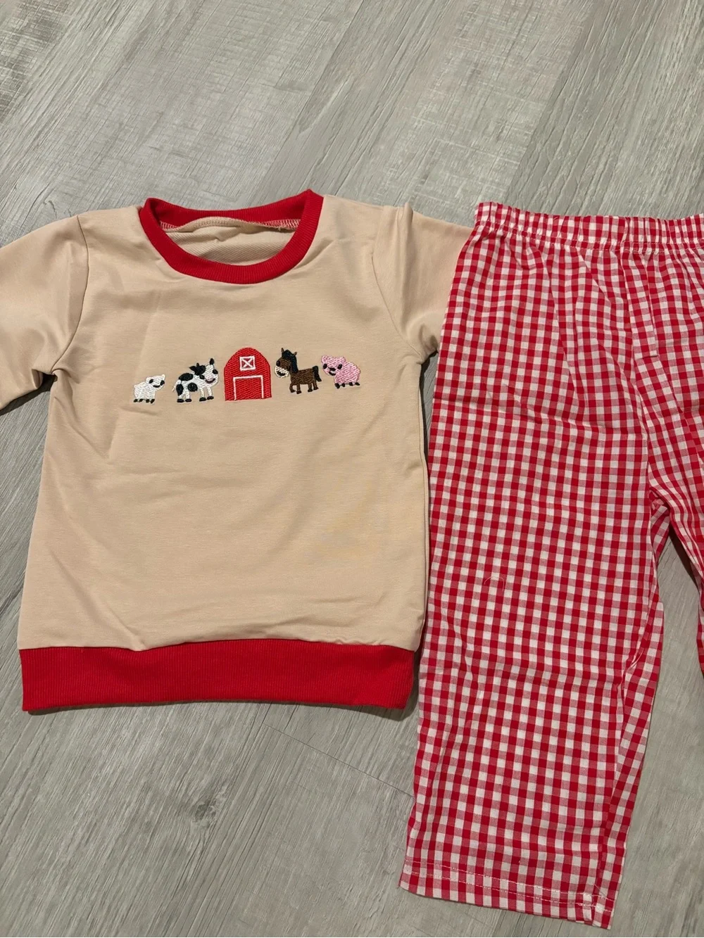 Toddler Boutique Farm Animals Pants Set..18-24M